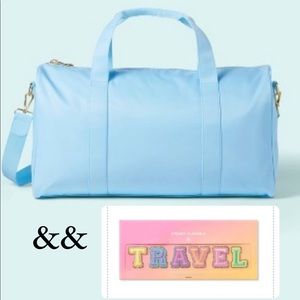 STONEY CLOVER x Target Duffel with “Travel” adhesive letters!